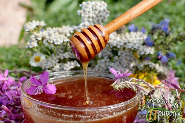 Мёд натуральный с нашей пасеки 700гр